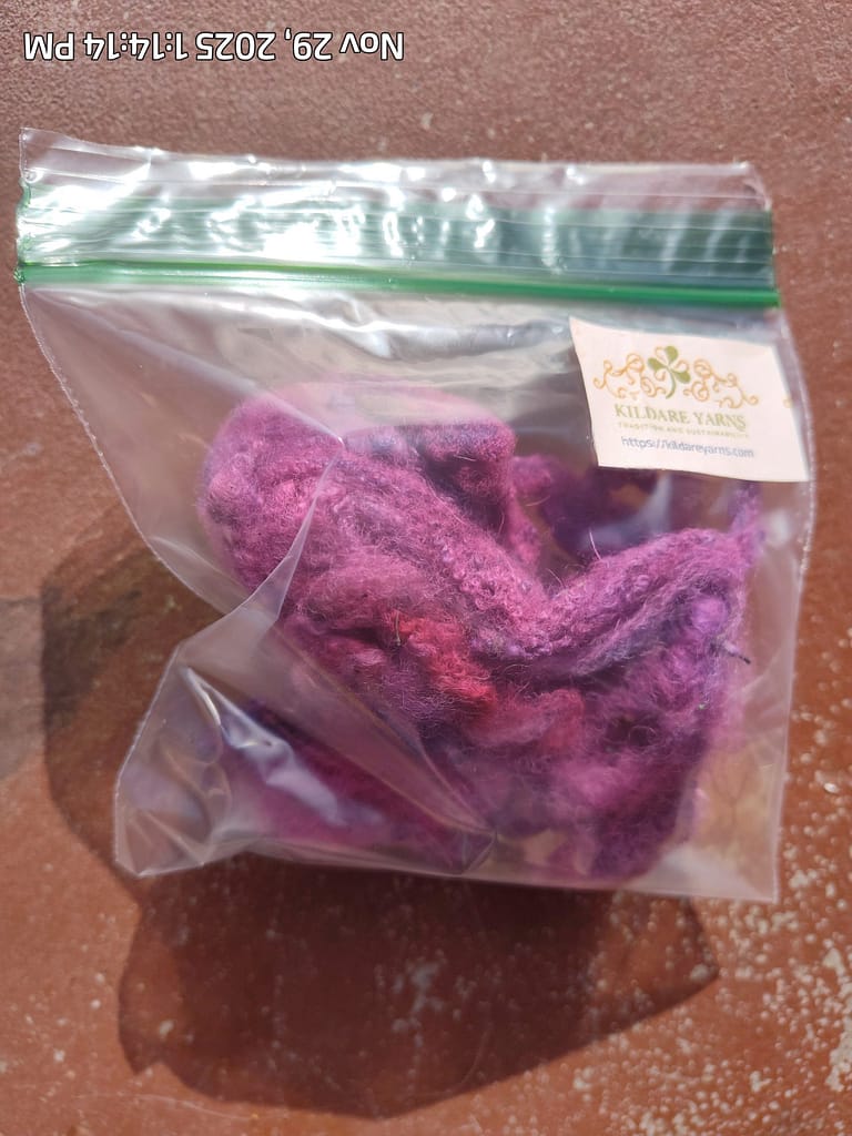Purple wool